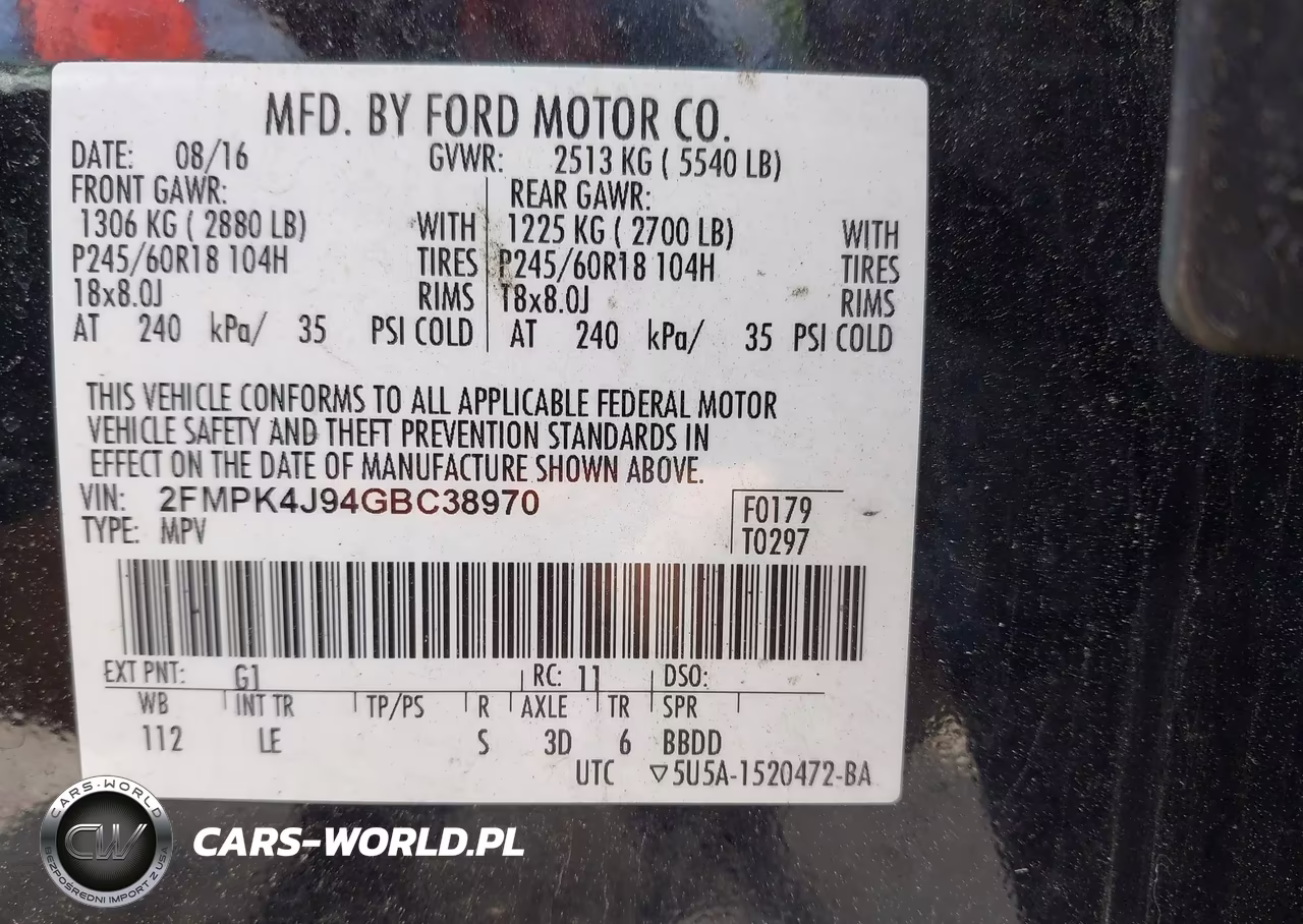 2016 Ford Edge Sel VIN:2FMPK4J94GBC38970 - 9