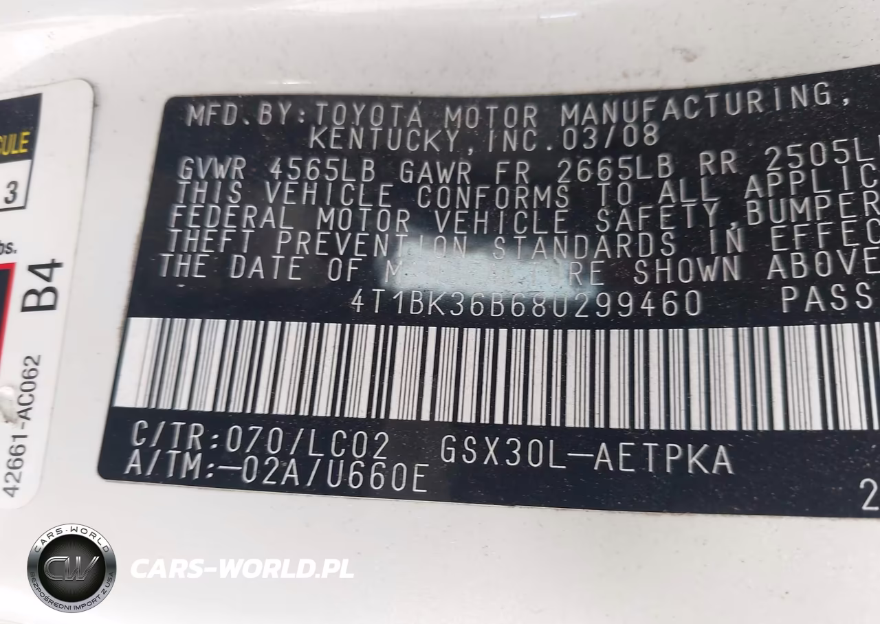 2008 Toyota Avalon Limited VIN:4T1BK36B68U299460 - 9