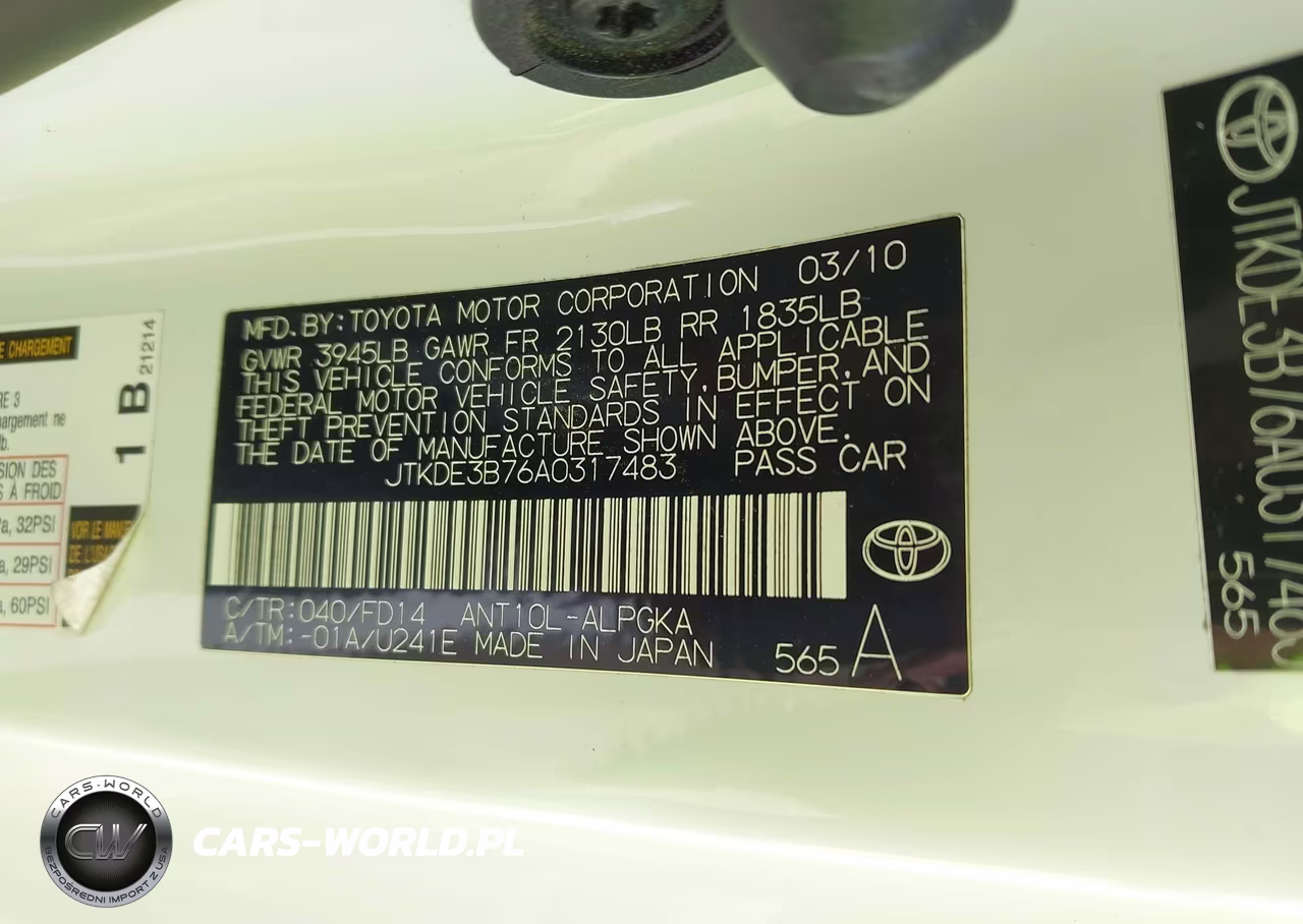 2010 Scion Tc VIN:JTKDE3B76A0317483 - 9