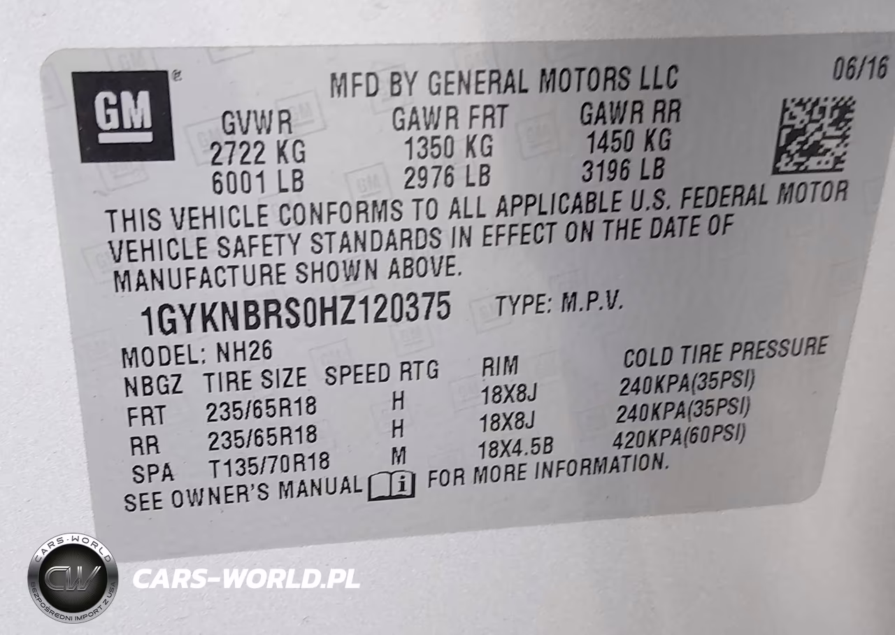 2017 Cadillac Xt5 Luxury VIN:1GYKNBRS0HZ120375 - 9