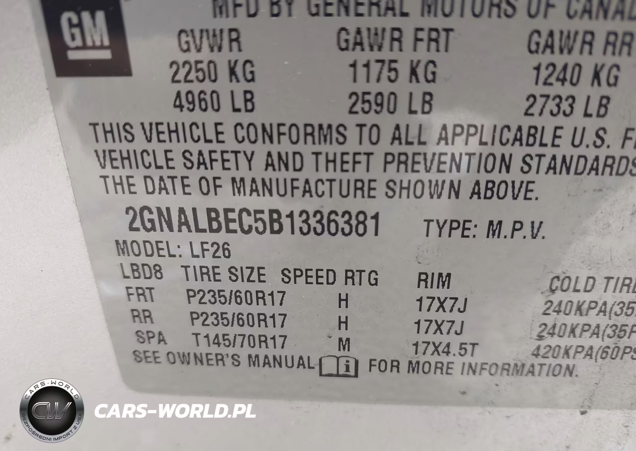 2011 Chevrolet Equinox Ls VIN:2GNALBEC5B1336381 - 9