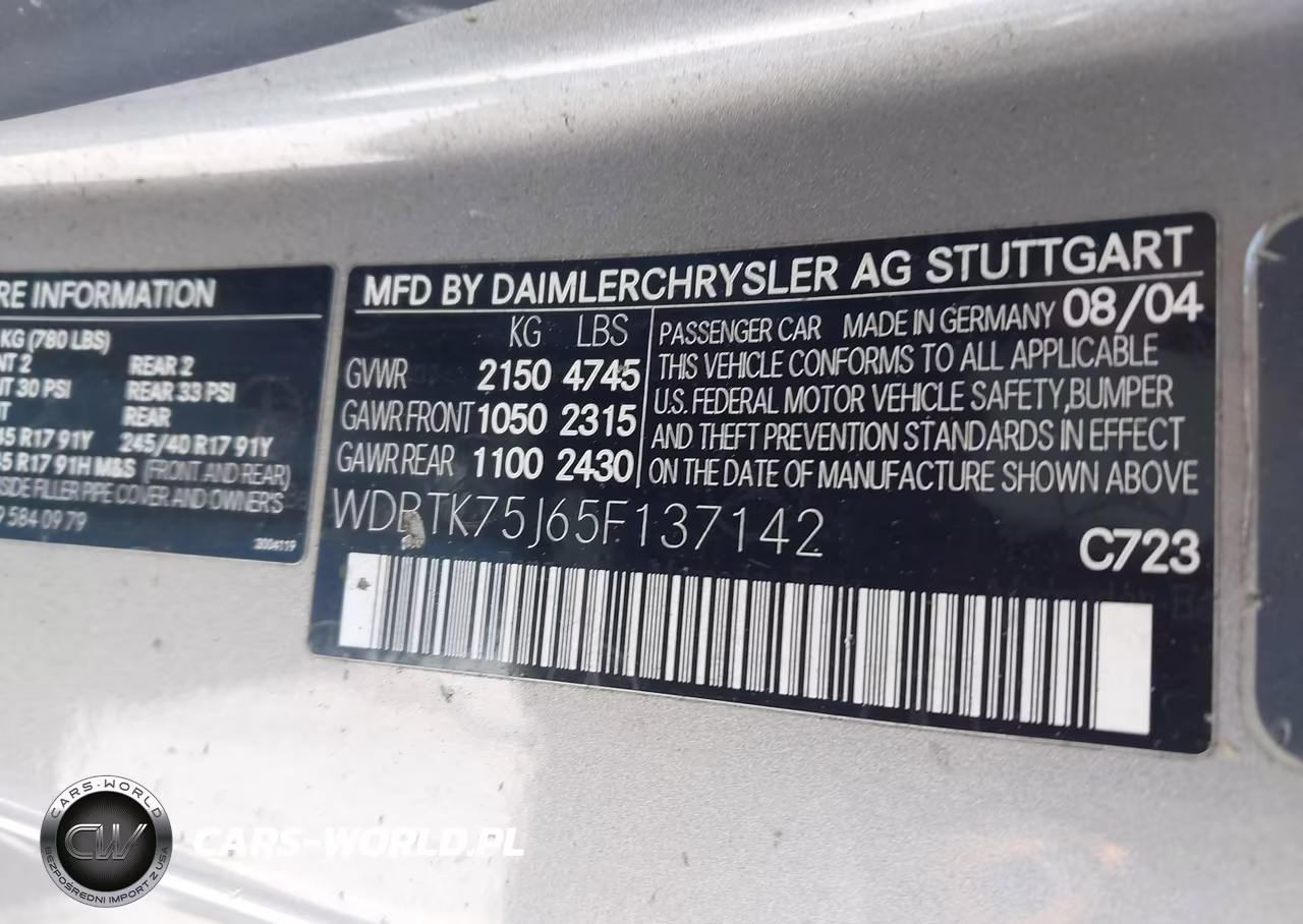 2005 Mercedes-Benz Clk 500 VIN:WDBTK75J65F137142 - 9
