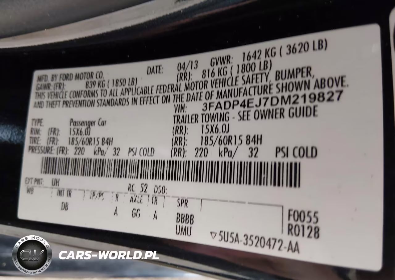 2013 Ford Fiesta Se VIN:3FADP4EJ7DM219827 - 9
