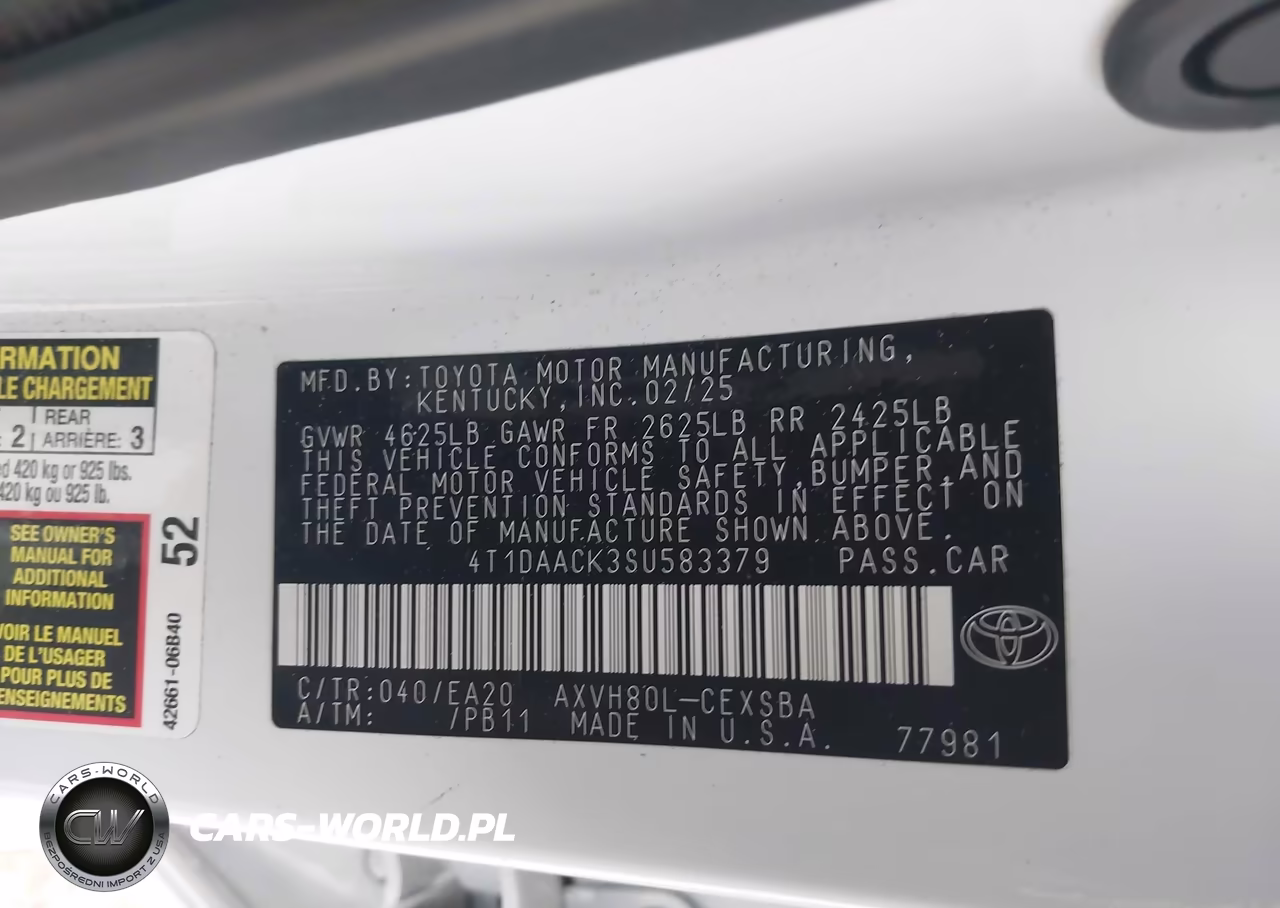 2025 Toyota Camry Se VIN:4T1DAACK3SU583379 - 9
