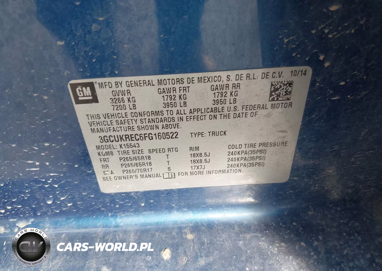 2015 Chevrolet Silverado 1500 Lt VIN:3GCUKREC6FG160522 - 9
