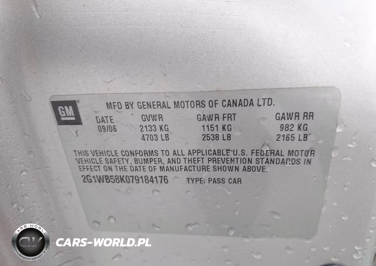 2007 Chevrolet Impala Ls VIN:2G1WB58K079184176 - 9