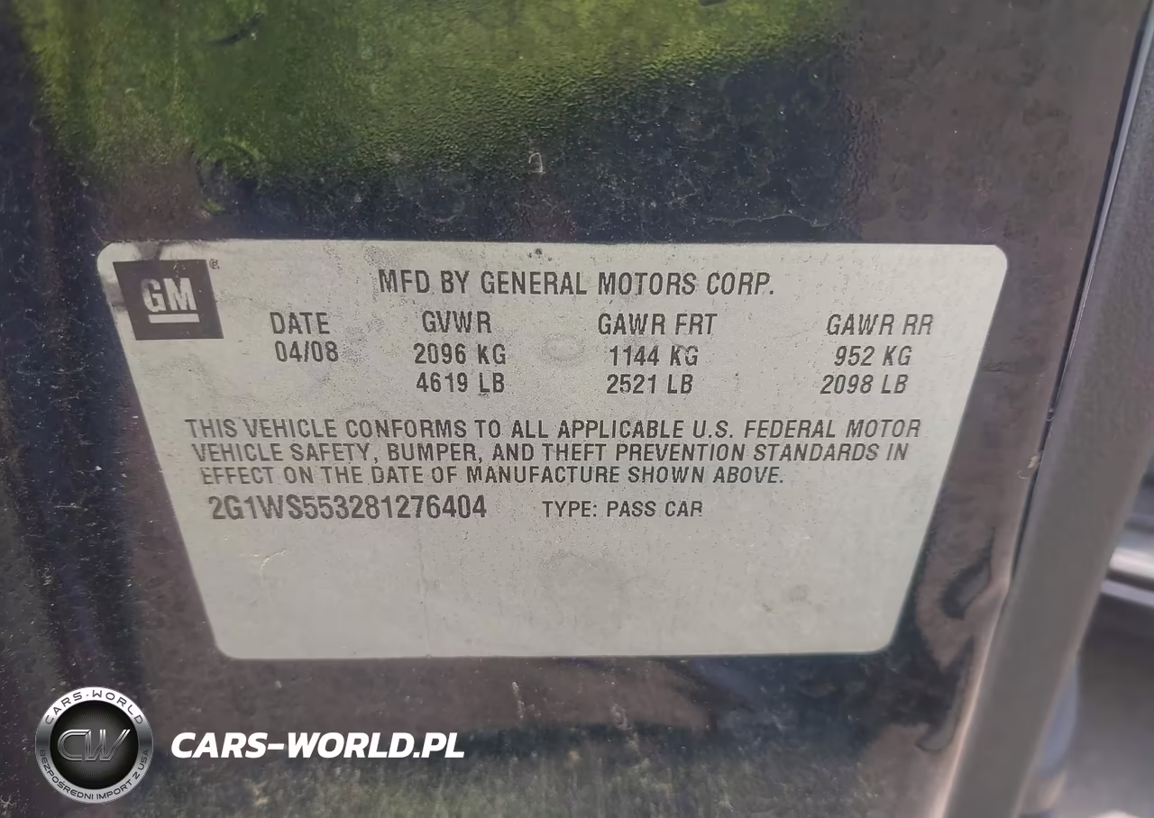 2008 Chevrolet Impala Police VIN:2G1WS553281276404 - 9