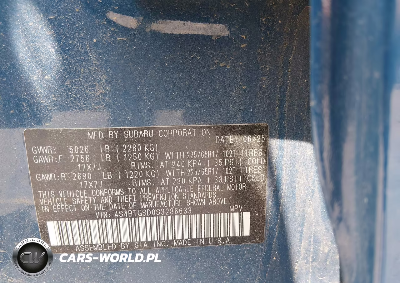 2025 Subaru Outback Wilderness VIN:4S4BTGSD0S3286633 - 9
