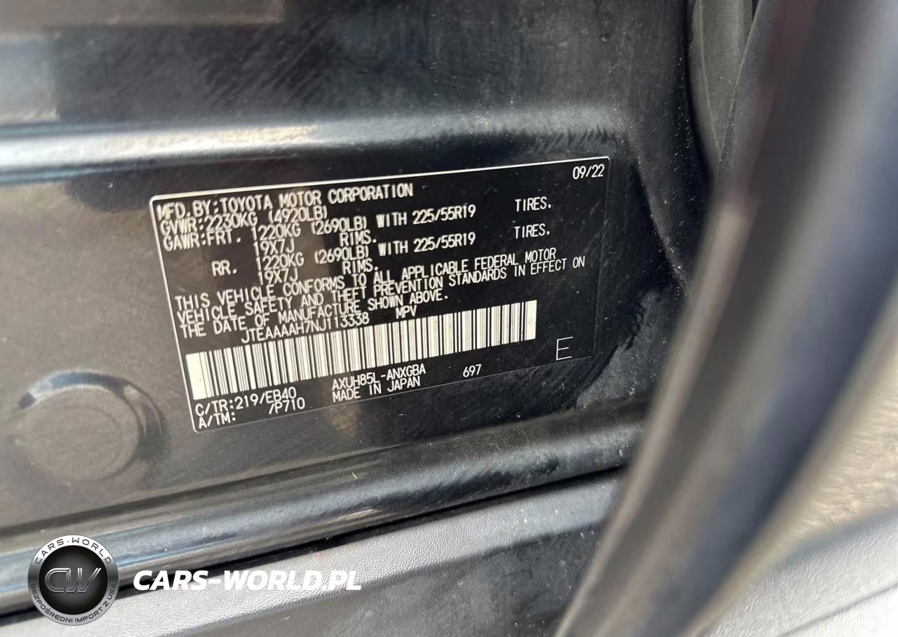 2022 Toyota Venza Xle VIN:JTEAAAAH7NJ113338 - 9