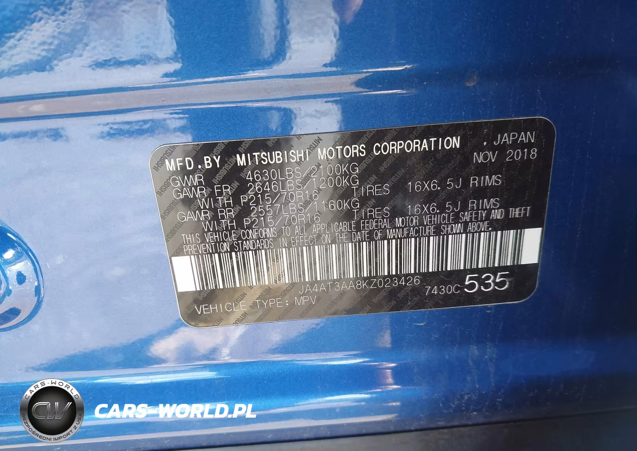 2019 Mitsubishi Eclipse Cross Es VIN:JA4AT3AA8KZ023426 - 9
