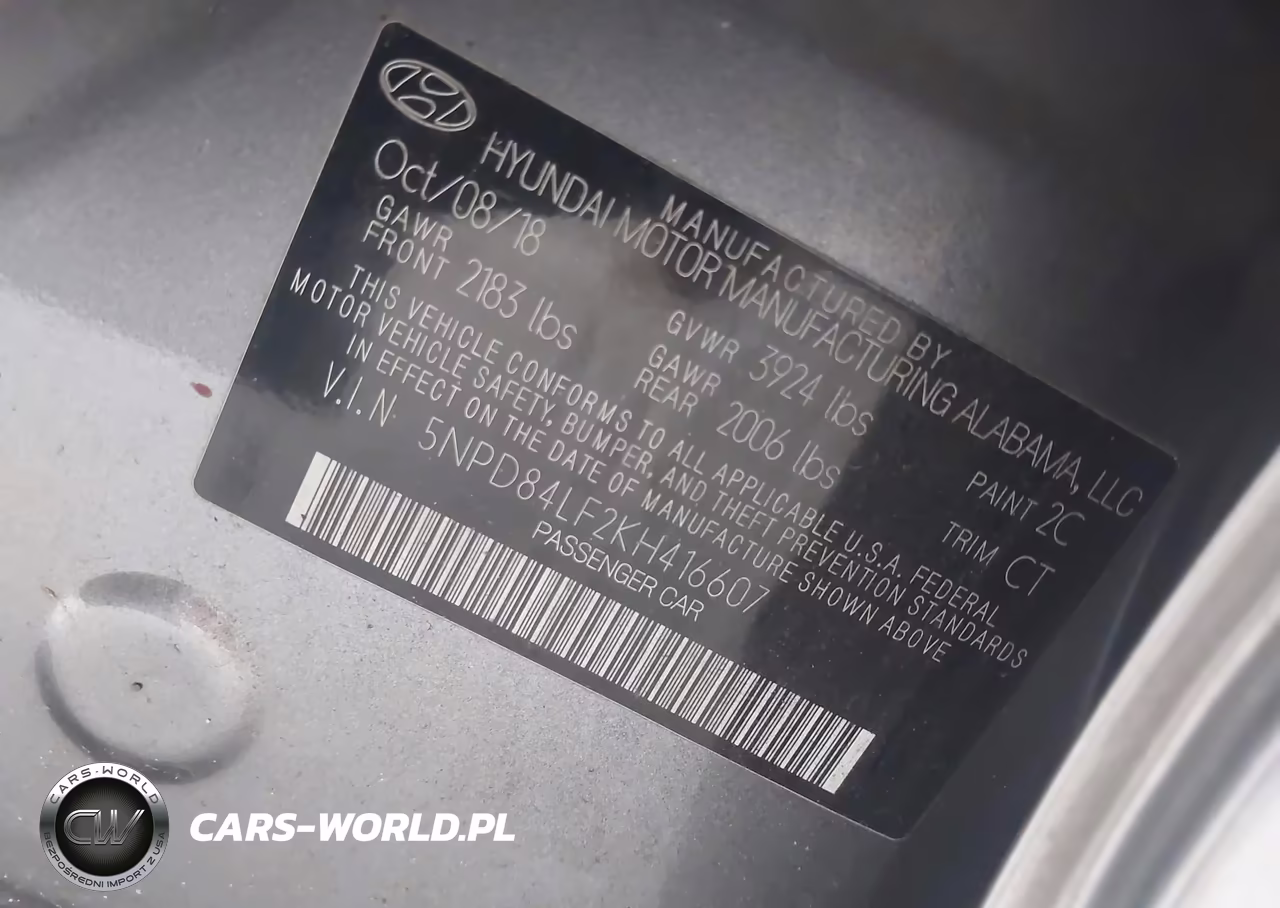 2019 Hyundai Elantra Value Edition VIN:5NPD84LF2KH416607 - 9