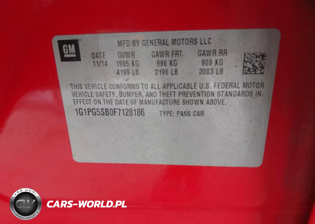 2015 Chevrolet Cruze Ltz VIN:1G1PG5SB0F7128186 - 9