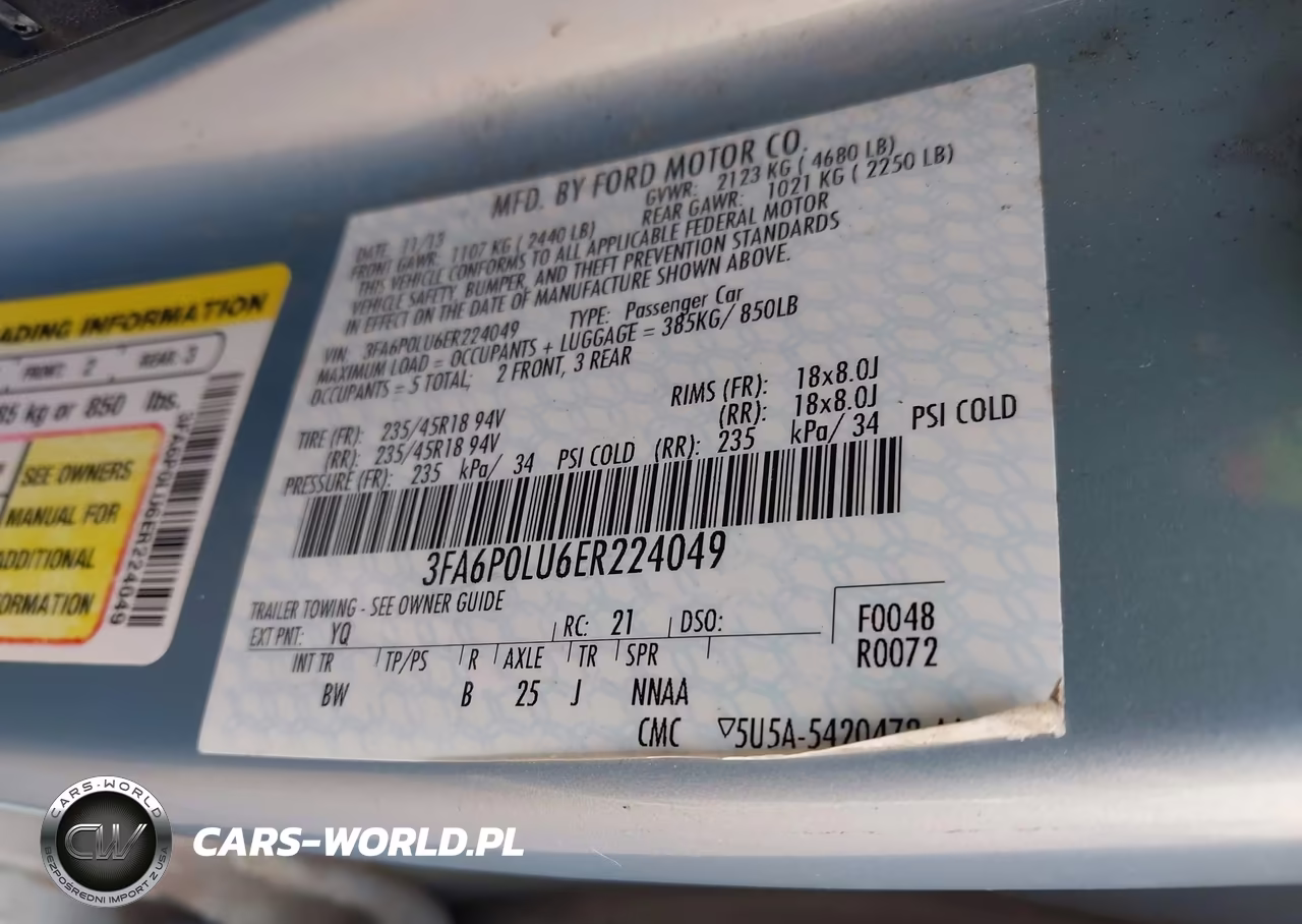 2014 Ford Fusion Hybrid Se VIN:3FA6P0LU6ER224049 - 9