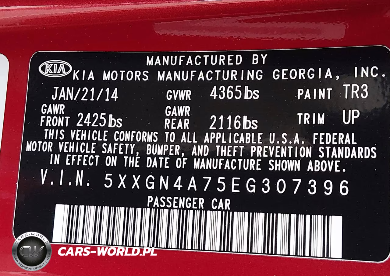2014 Kia Optima Ex VIN:5XXGN4A75EG307396 - 9