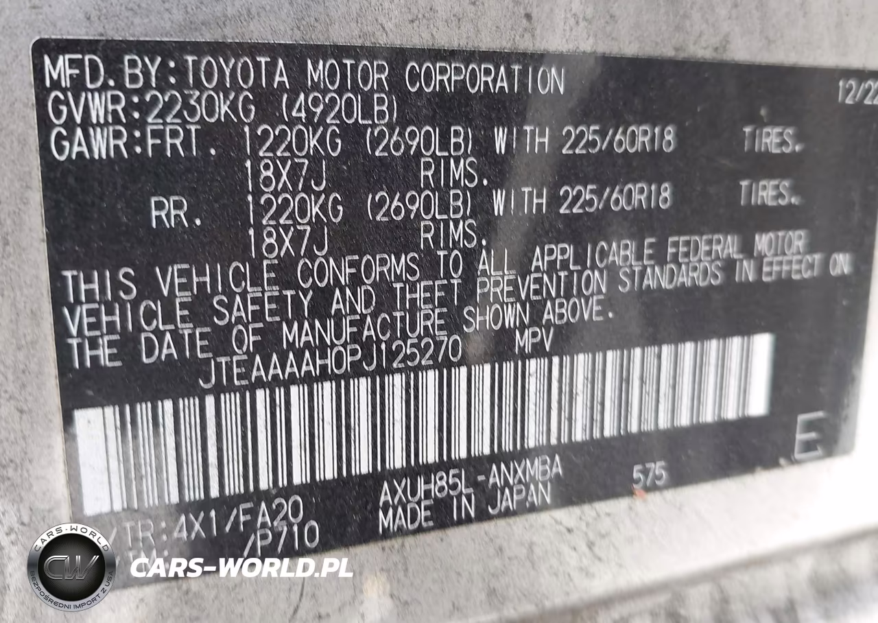 2023 Toyota Venza Le VIN:JTEAAAAH0PJ125270 - 9
