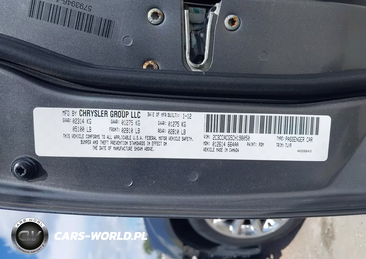 2012 Chrysler 300 Limited VIN:2C3CCACG5CH198050 - 9