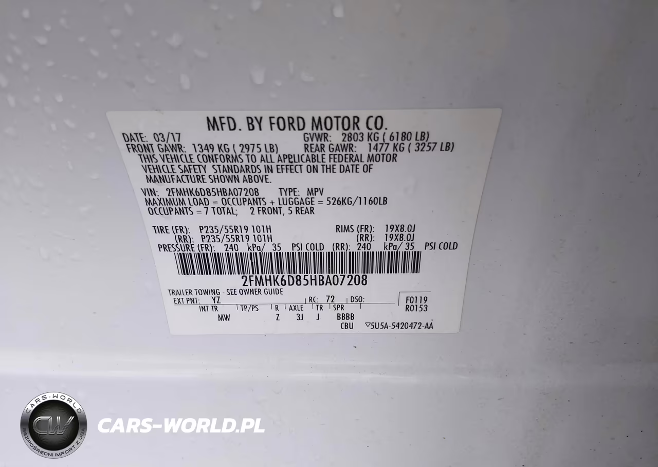 2017 Ford Flex Limited VIN:2FMHK6D85HBA07208 - 9