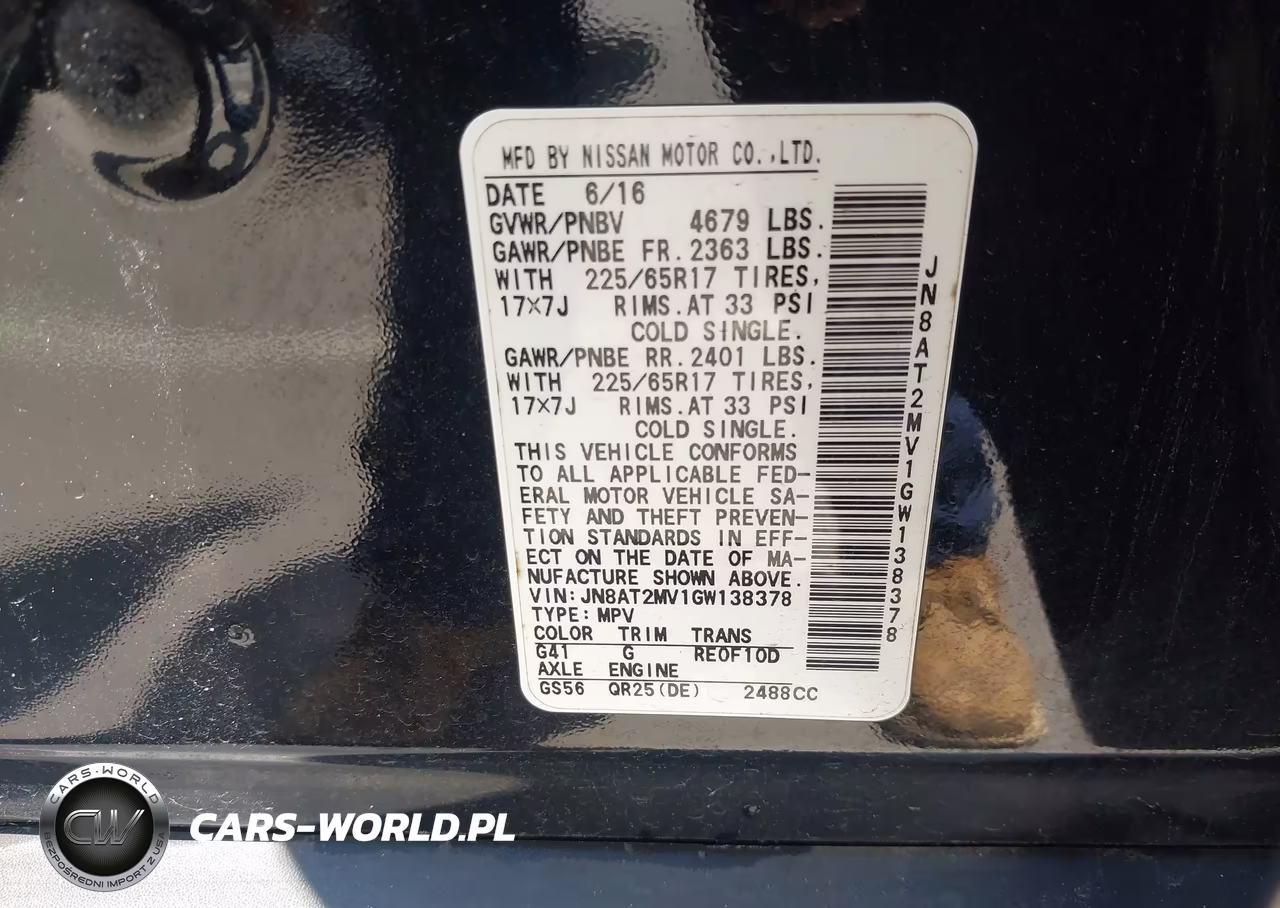 2016 Nissan Rogue S VIN:JN8AT2MV1GW138378 - 9