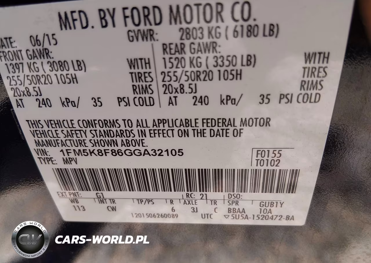 2016 Ford Explorer Limited VIN:1FM5K8F86GGA32105 - 9