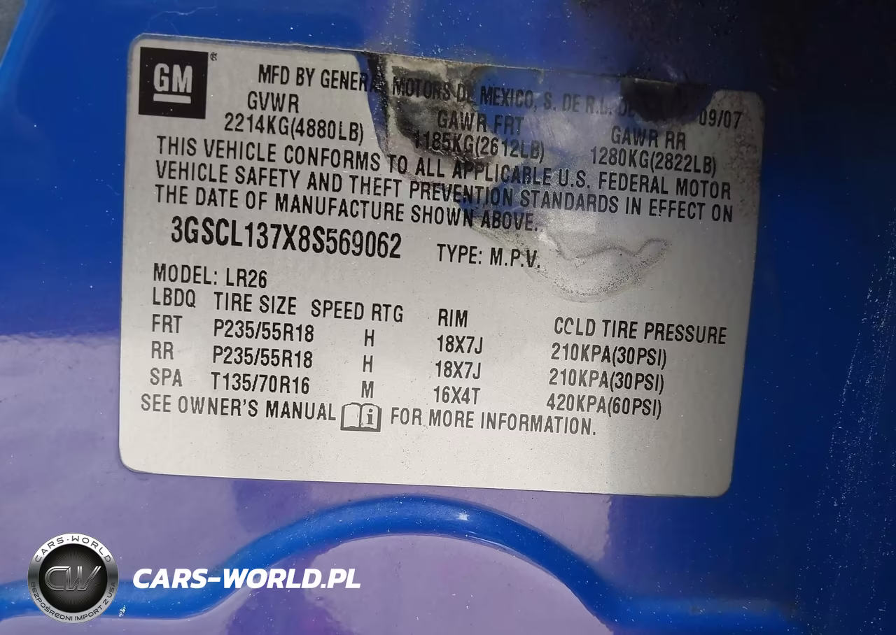 2008 Saturn Vue Red Line VIN:3GSCL137X8S569062 - 9