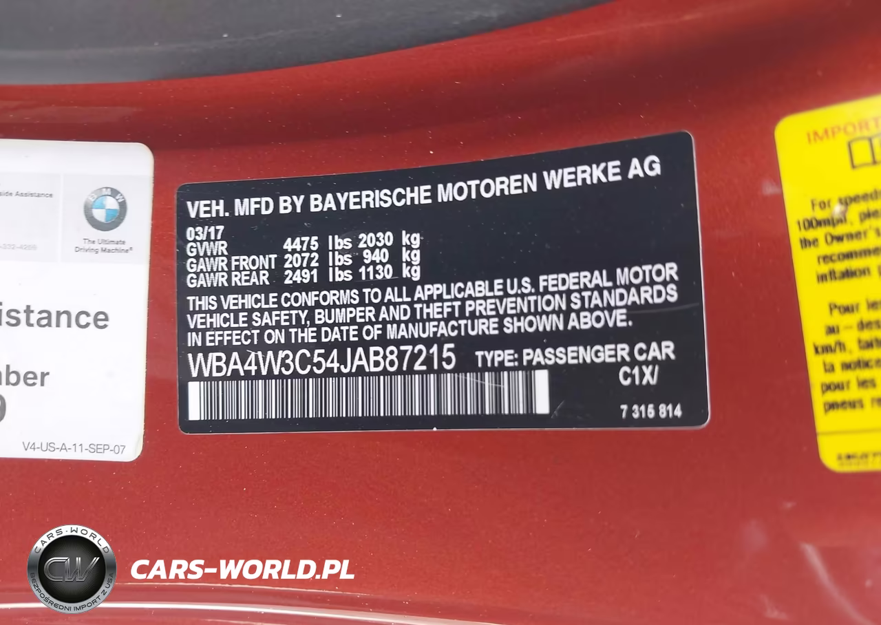 2018 BMW 430I VIN:WBA4W3C54JAB87215 - 9