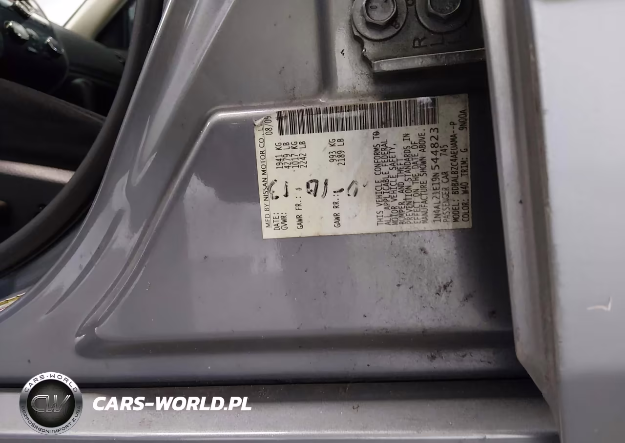 2009 Nissan Altima 2.5 S VIN:1N4AL21E19N544823 - 9
