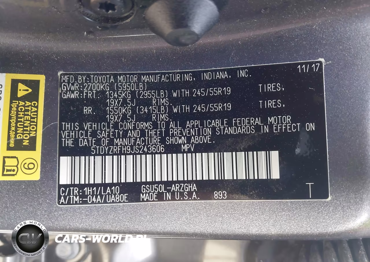2018 Toyota Highlander Limited VIN:5TDYZRFH9JS243606 - 9
