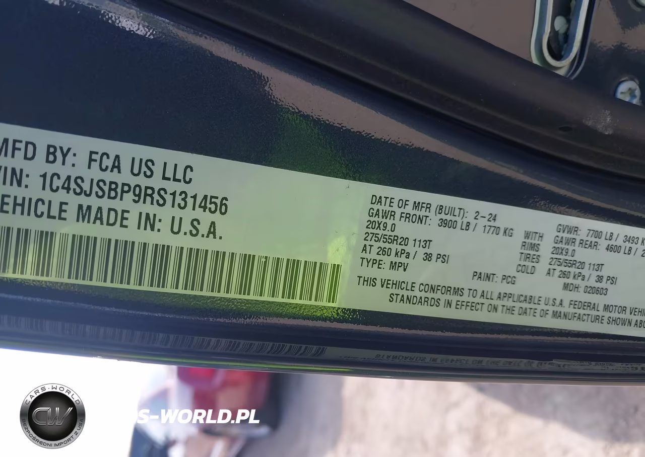 2024 Jeep Wagoneer L Series Ii 4X4 VIN:1C4SJSBP9RS131456 - 9