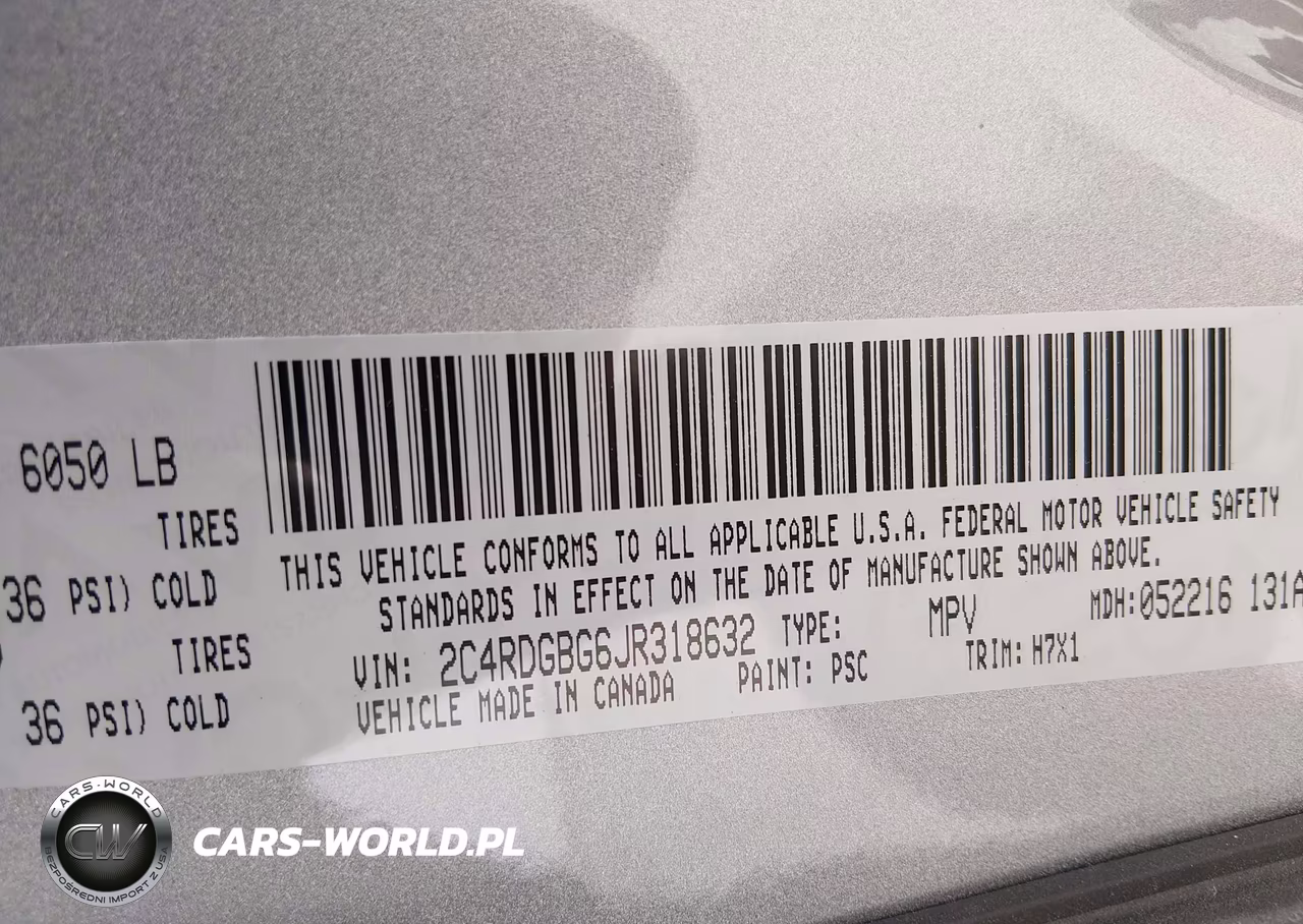 2018 Dodge Grand Caravan Se VIN:2C4RDGBG6JR318632 - 9