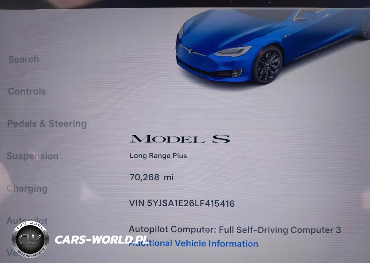 2020 Tesla Model S Long Range Dual Motor All-Wheel Drive-Long Range Plus Dual Motor All-Wheel Drive VIN:5YJSA1E26LF415416 - 7
