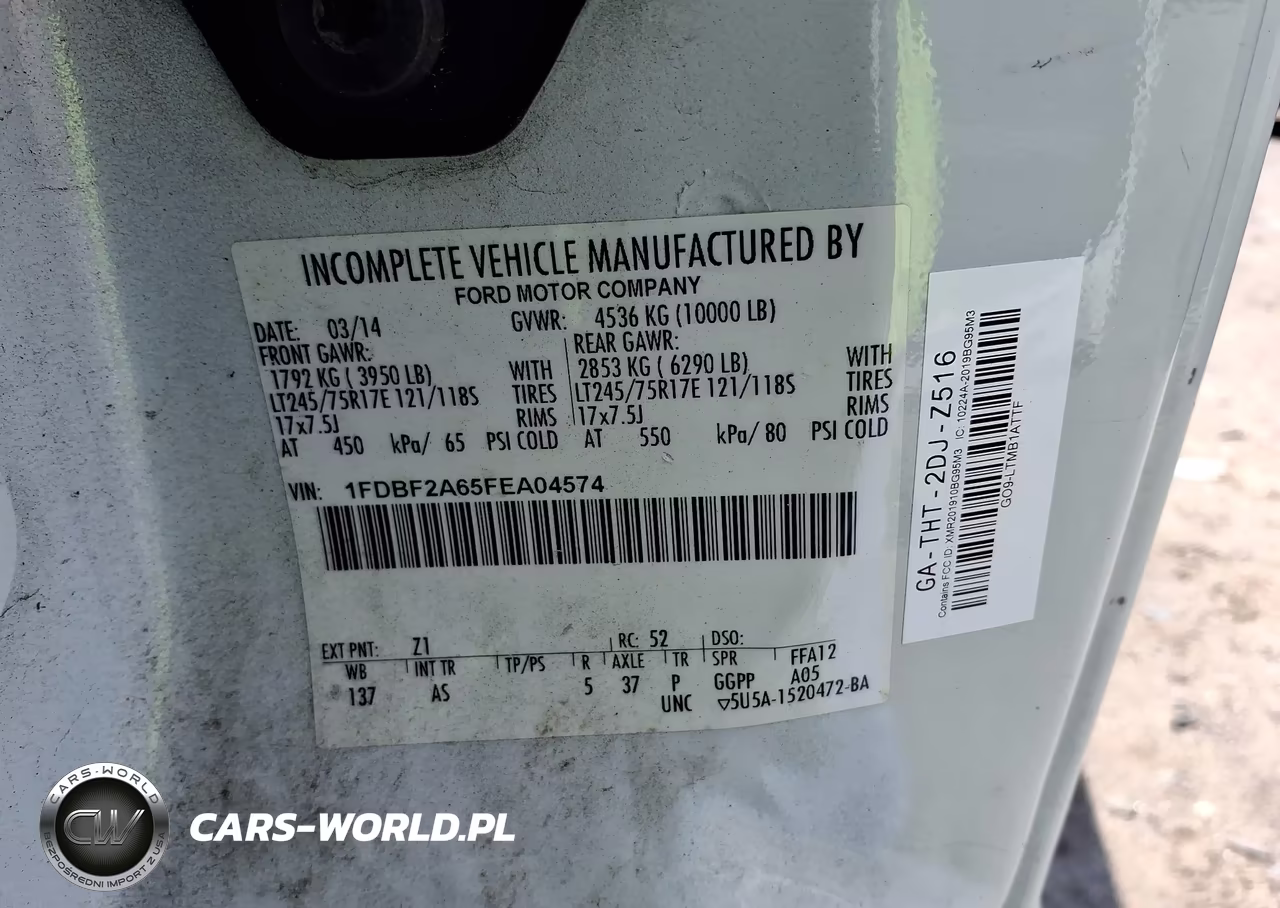 2015 Ford F-250 Xl-Xlt VIN:1FDBF2A65FEA04574 - 9
