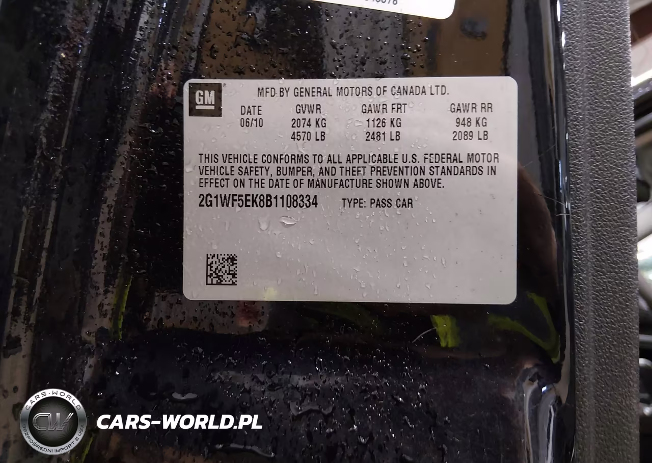 2011 Chevrolet Impala Ls VIN:2G1WF5EK8B1108334 - 9