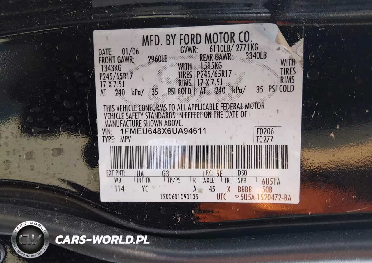 2006 Ford Explorer Eddie Bauer VIN:1FMEU648X6UA94611 - 9