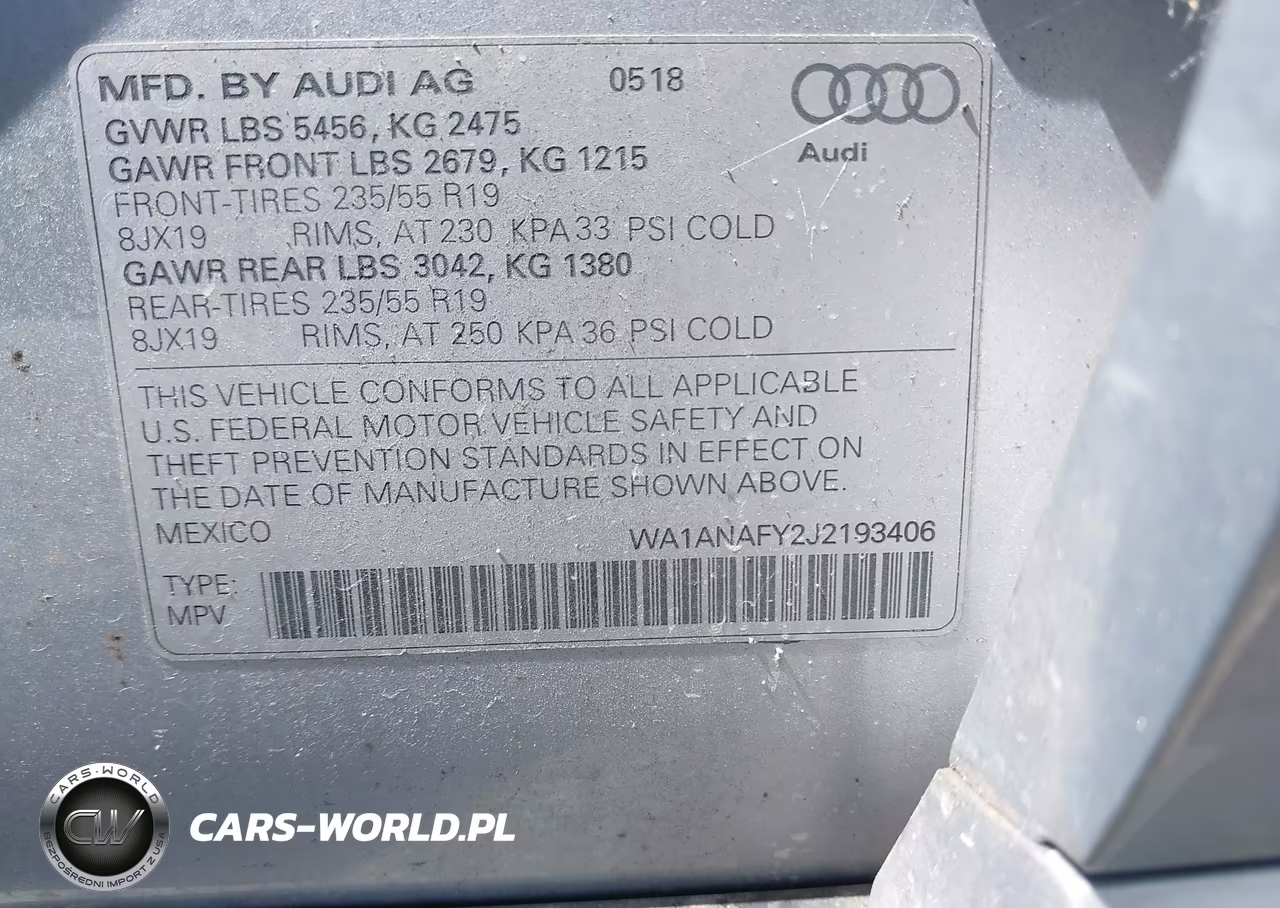 2018 Audi Q5 2.0T Premium-2.0T Tech Premium VIN:WA1ANAFY2J2193406 - 9