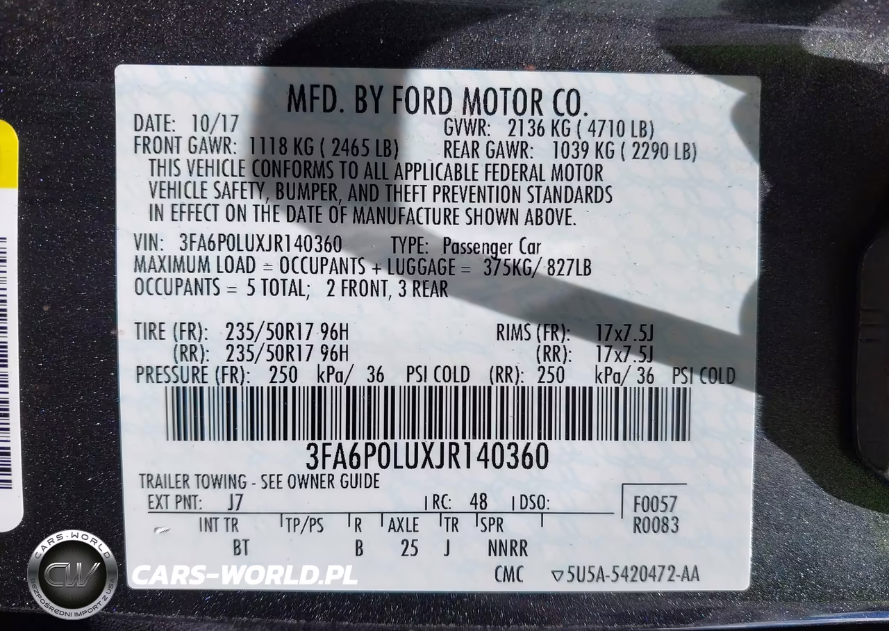 2018 Ford Fusion Hybrid Se VIN:3FA6P0LUXJR140360 - 9