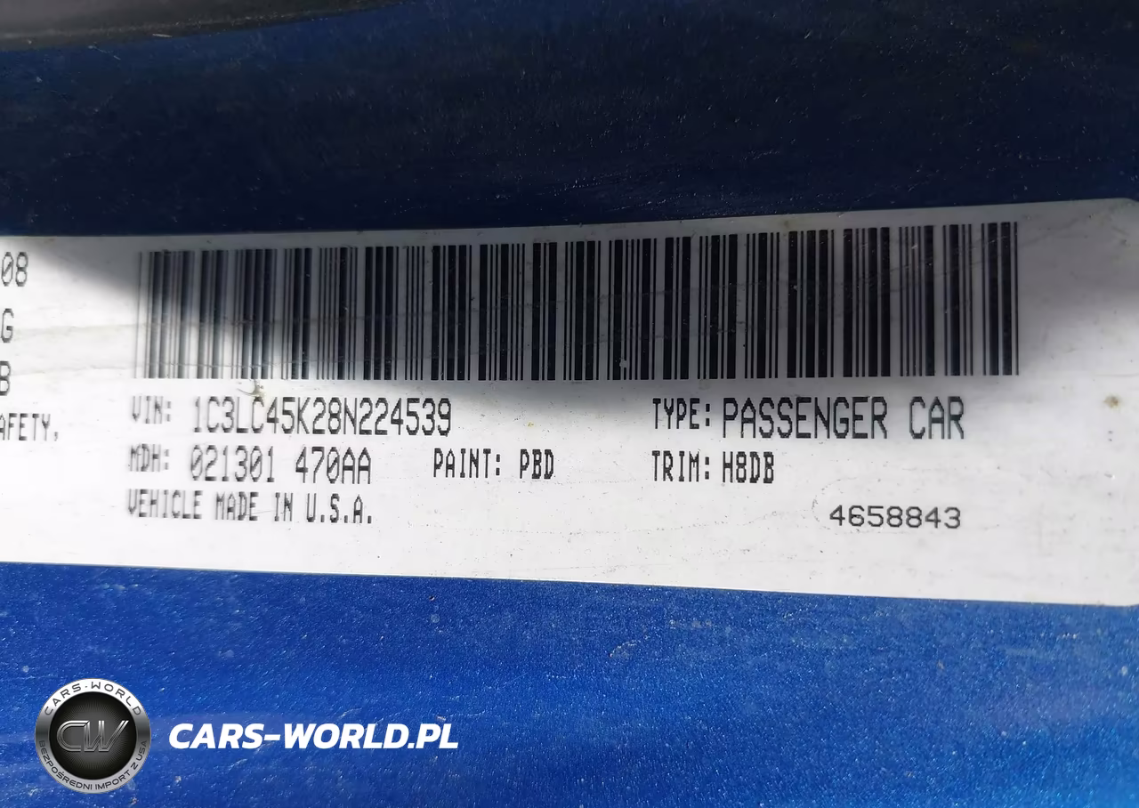 2008 Chrysler Sebring Lx VIN:1C3LC45K28N224539 - 9