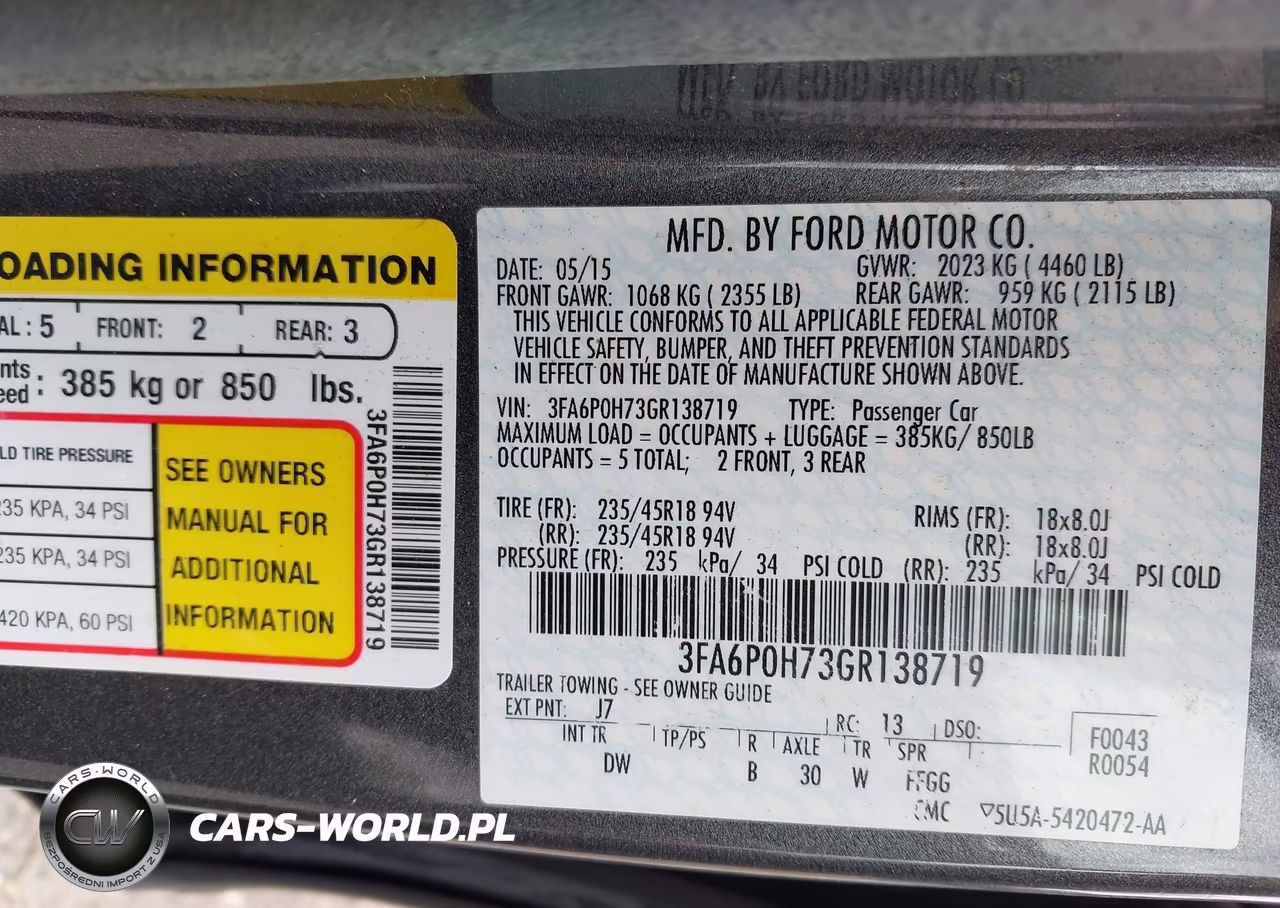2016 Ford Fusion Se VIN:3FA6P0H73GR138719 - 9