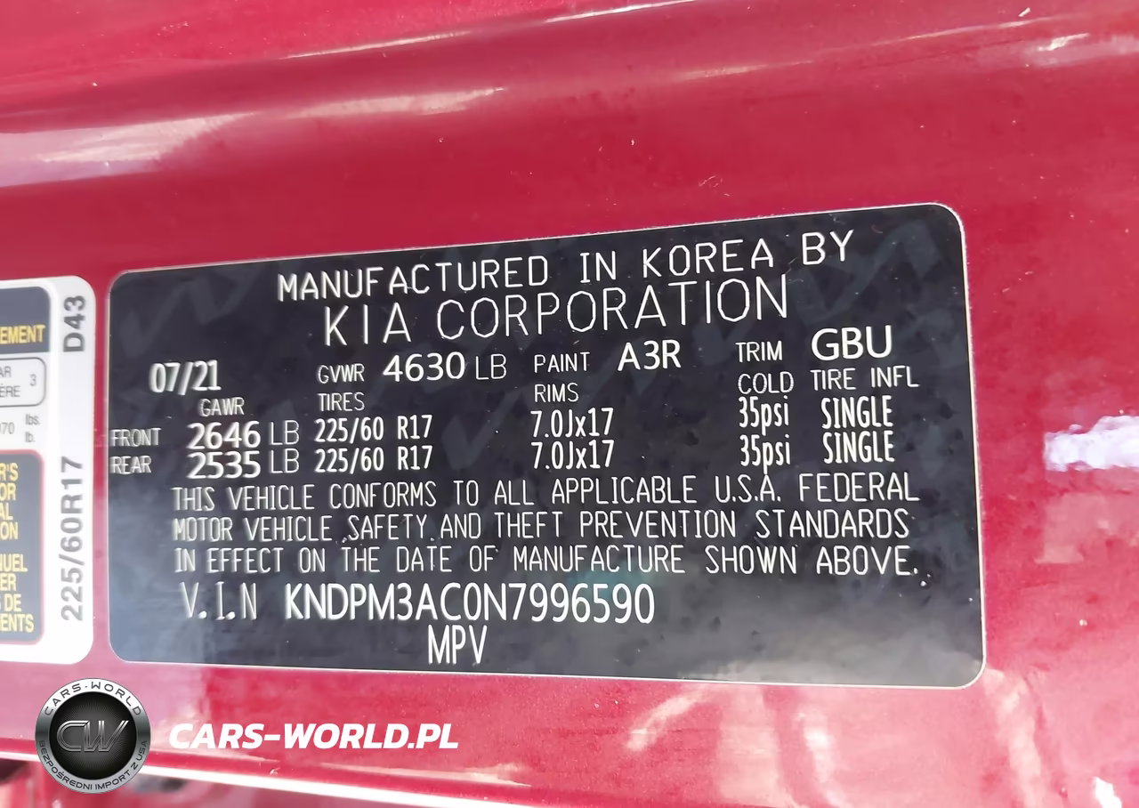 2022 Kia Sportage Lx VIN:KNDPM3AC0N7996590 - 9