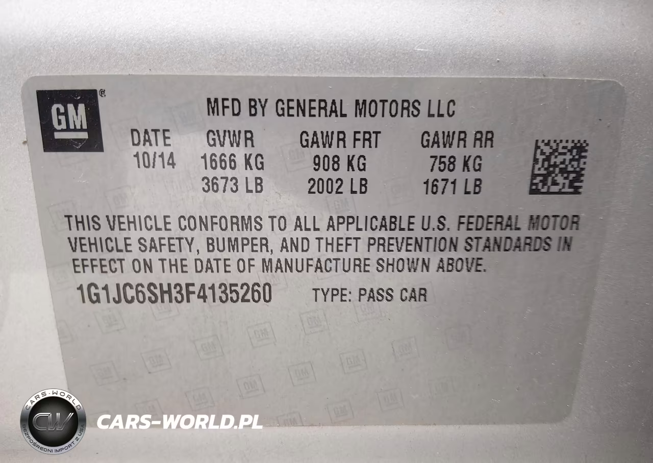 2015 Chevrolet Sonic Lt Auto VIN:1G1JC6SH3F4135260 - 9