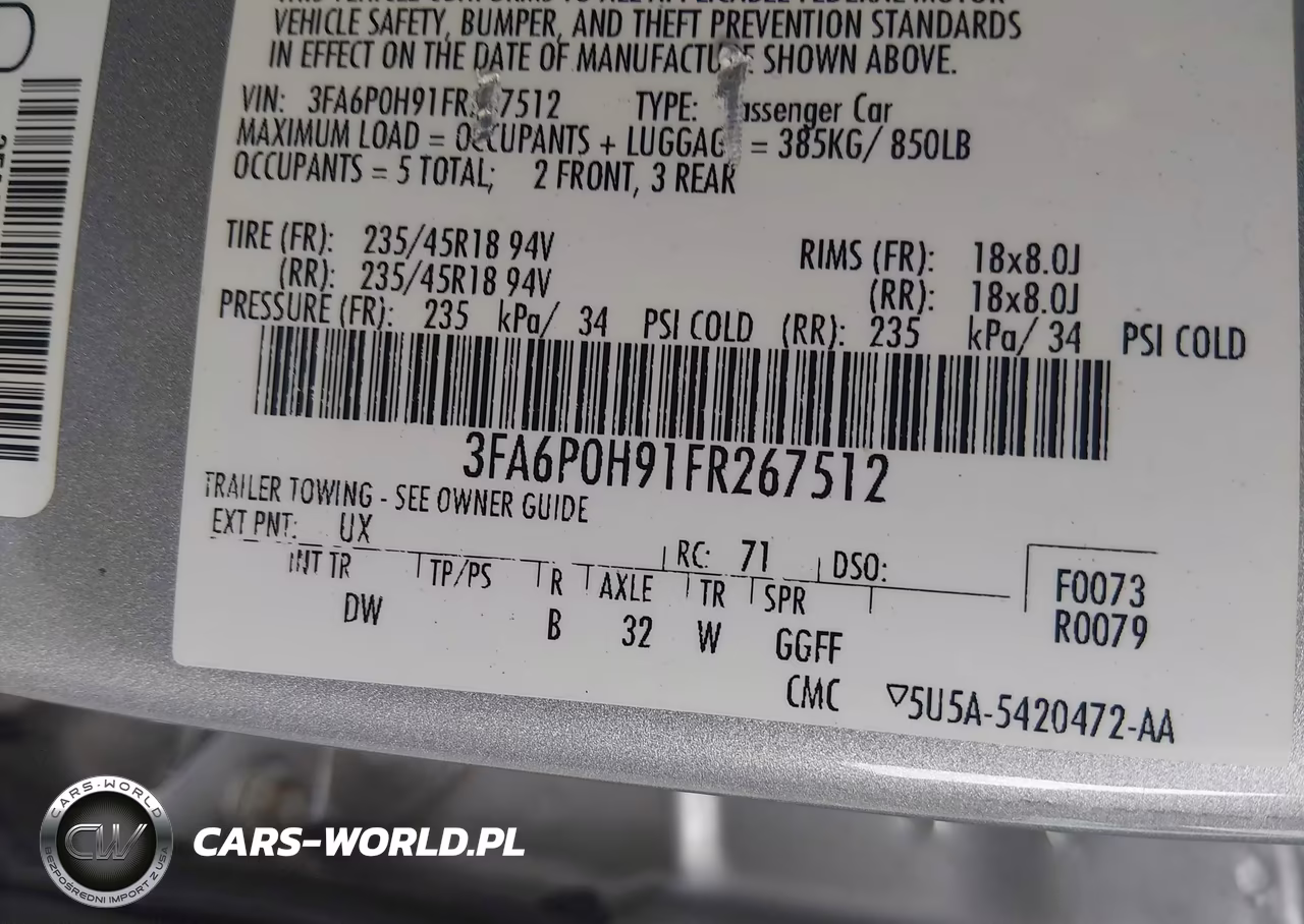 2015 Ford Fusion Se VIN:3FA6P0H91FR267512 - 9