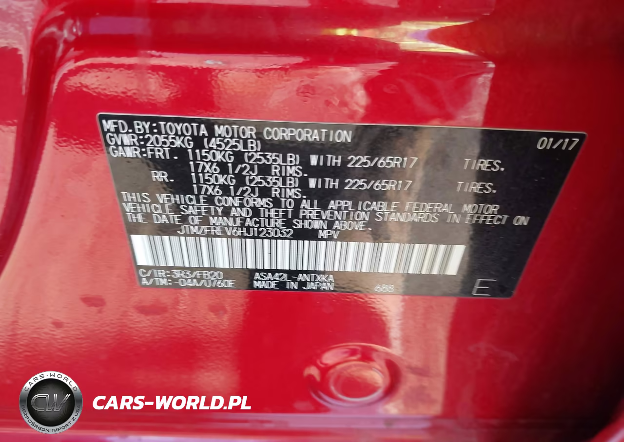 2017 Toyota Rav4 Le VIN:JTMZFREV6HJ123032 - 9