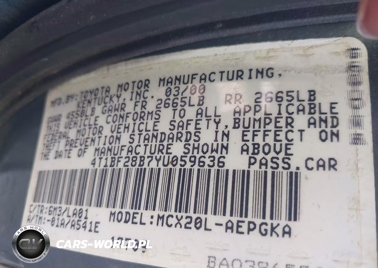 2000 Toyota Avalon Xls VIN:4T1BF28B7YU059636 - 9