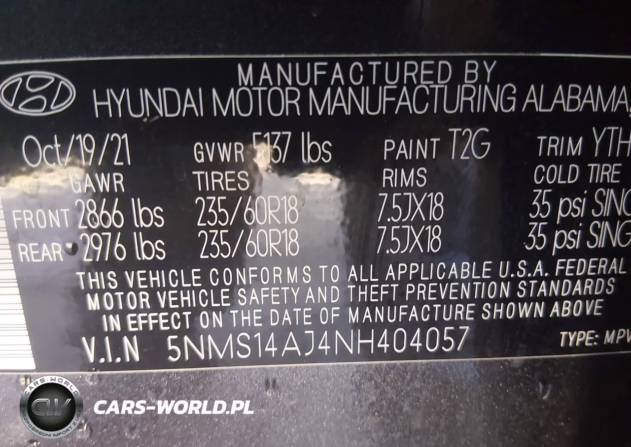 2022 Hyundai Santa Fe Se VIN:5NMS14AJ4NH404057 - 9