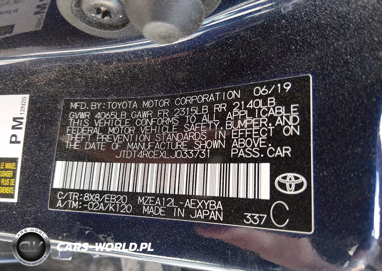 2020 Toyota Corolla Xse VIN:JTDT4RCEXLJ033731 - 9