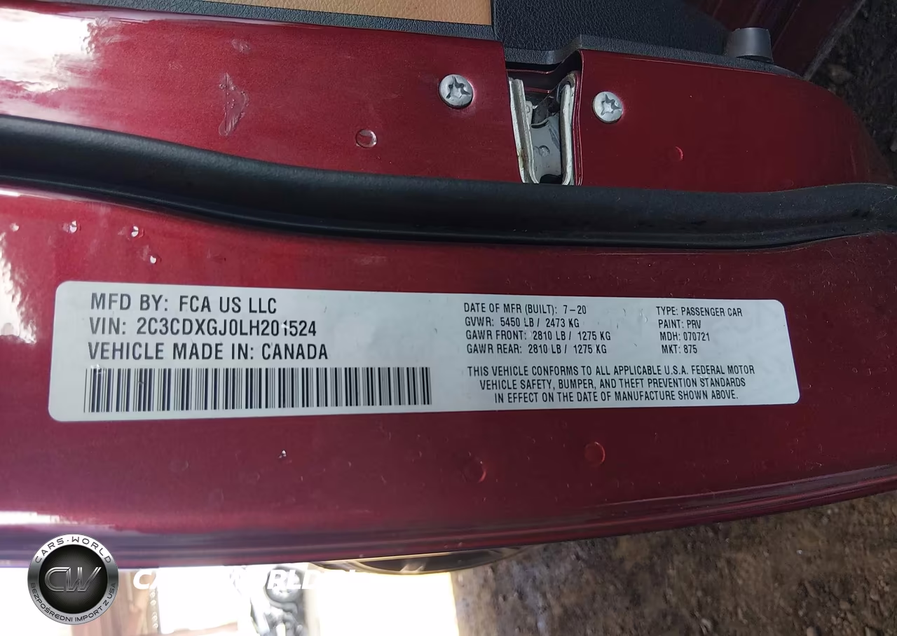2020 Dodge Charger Scat Pack Rwd VIN:2C3CDXGJ0LH201524 - 9