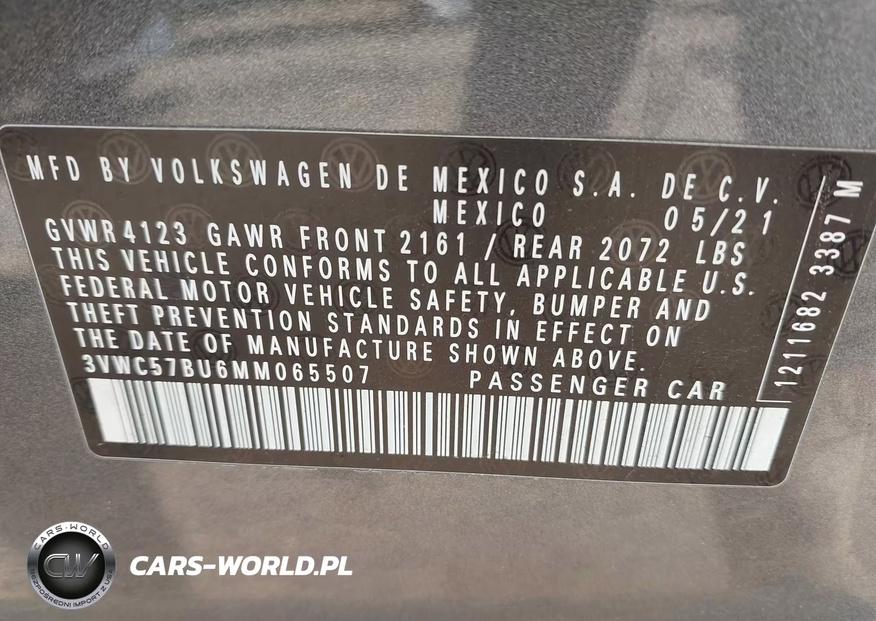 2021 Volkswagen Jetta 1.4T R-Line-1.4T S-1.4T Se VIN:3VWC57BU6MM065507 - 9