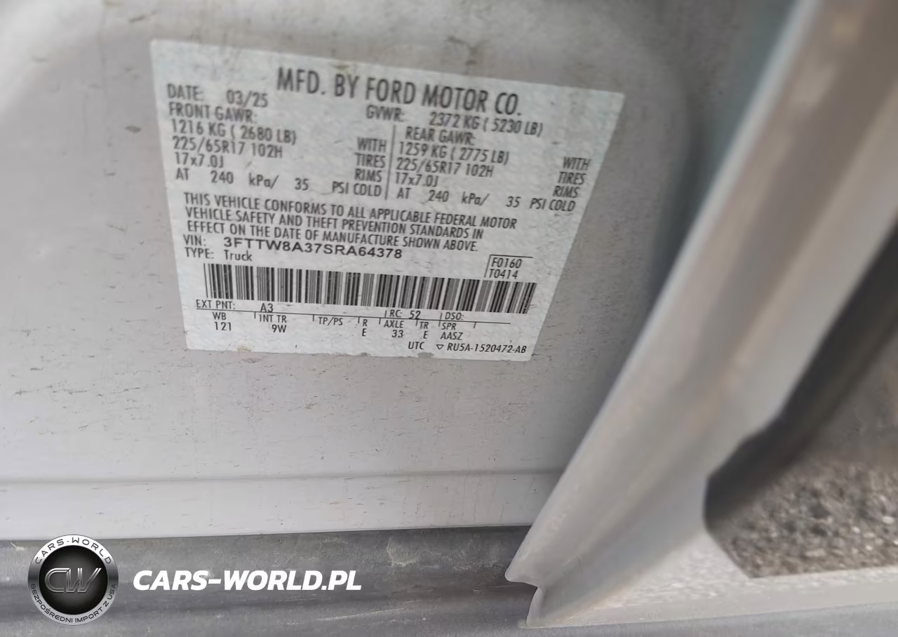 2025 Ford Maverick Xl VIN:3FTTW8A37SRA64378 - 9