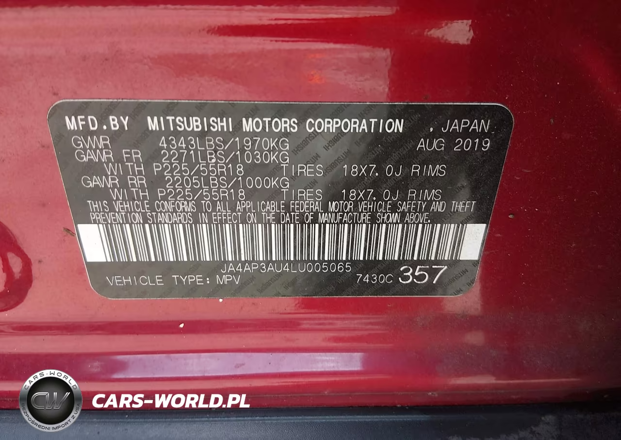 2020 Mitsubishi Outlander Sport 2.0 Sp VIN:JA4AP3AU4LU005065 - 9