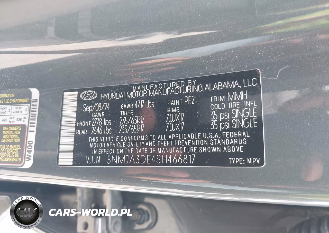 2025 Hyundai Tucson Se VIN:5NMJA3DE4SH466817 - 9