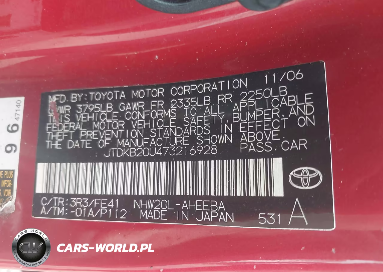 2007 Toyota Prius Touring VIN:JTDKB20U473216928 - 9